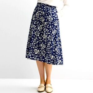 Croft & Barrow Elastic Waist Midi Skirt